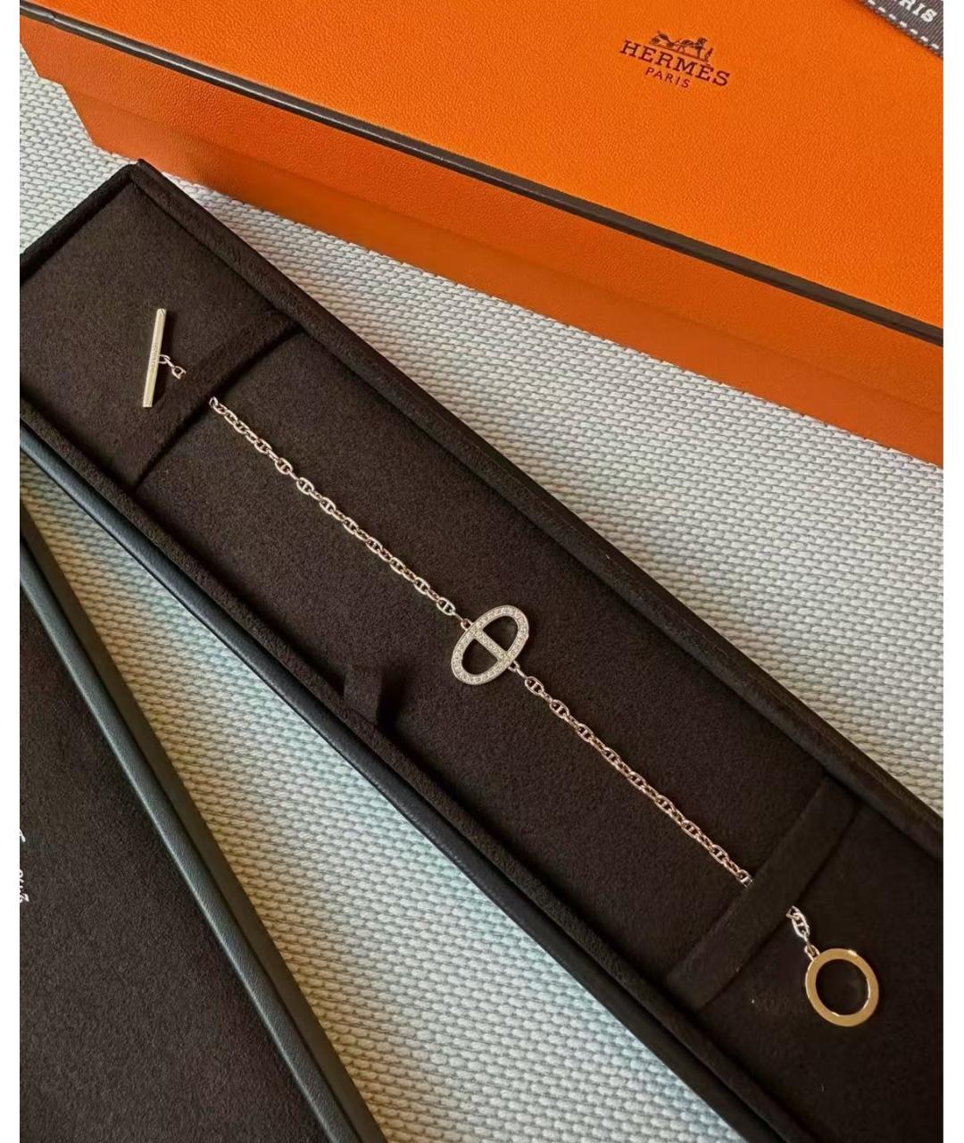 HERMES Золотой браслет из розового золота, фото 3