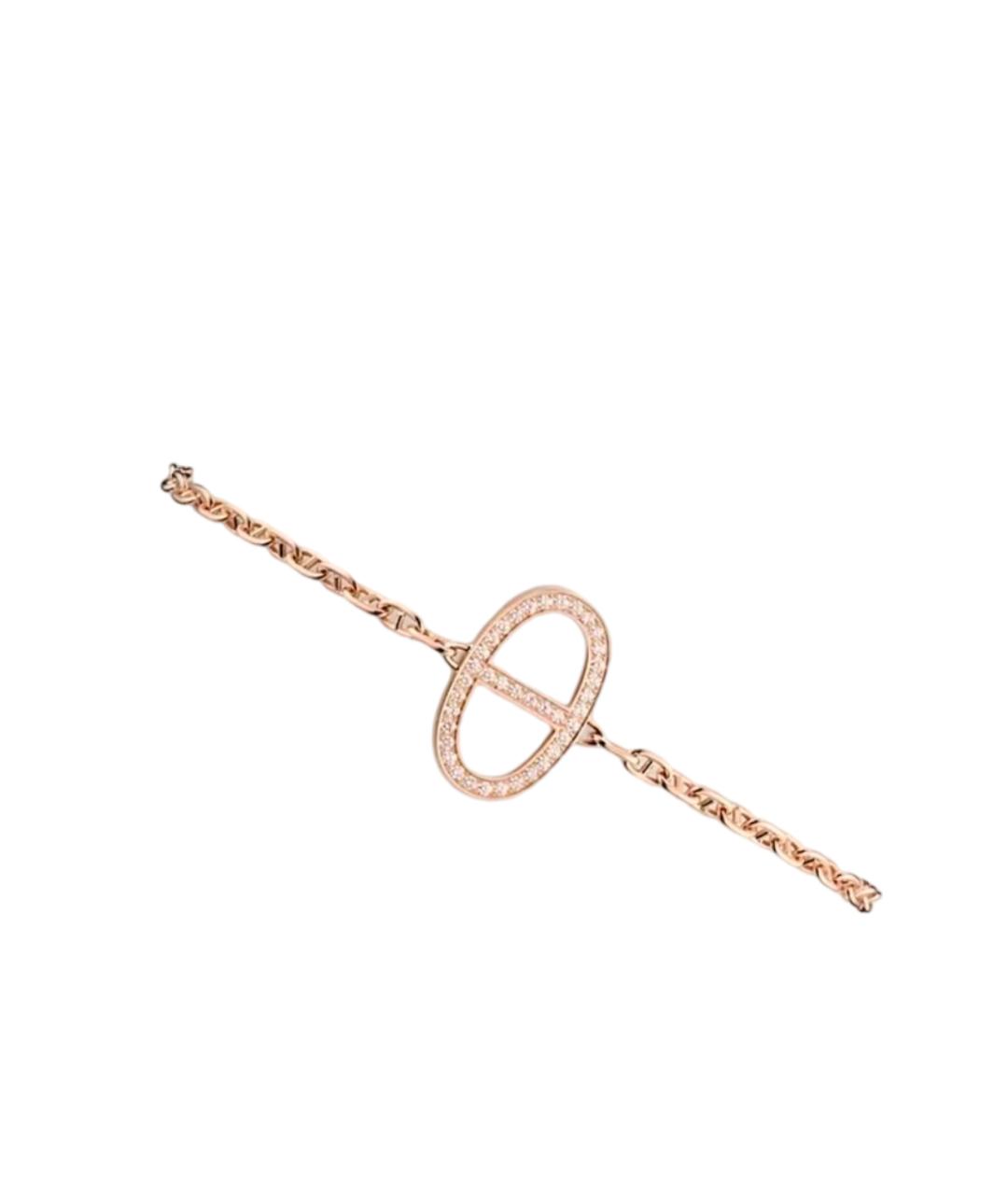 HERMES Золотой браслет из розового золота, фото 2
