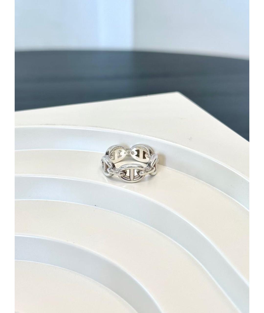 HERMES Серебряное серебряное кольцо, фото 4