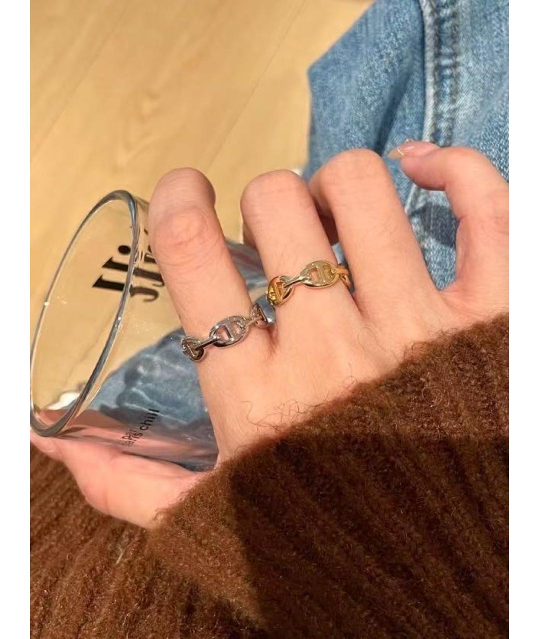 HERMES Серебряное серебряное кольцо, фото 5