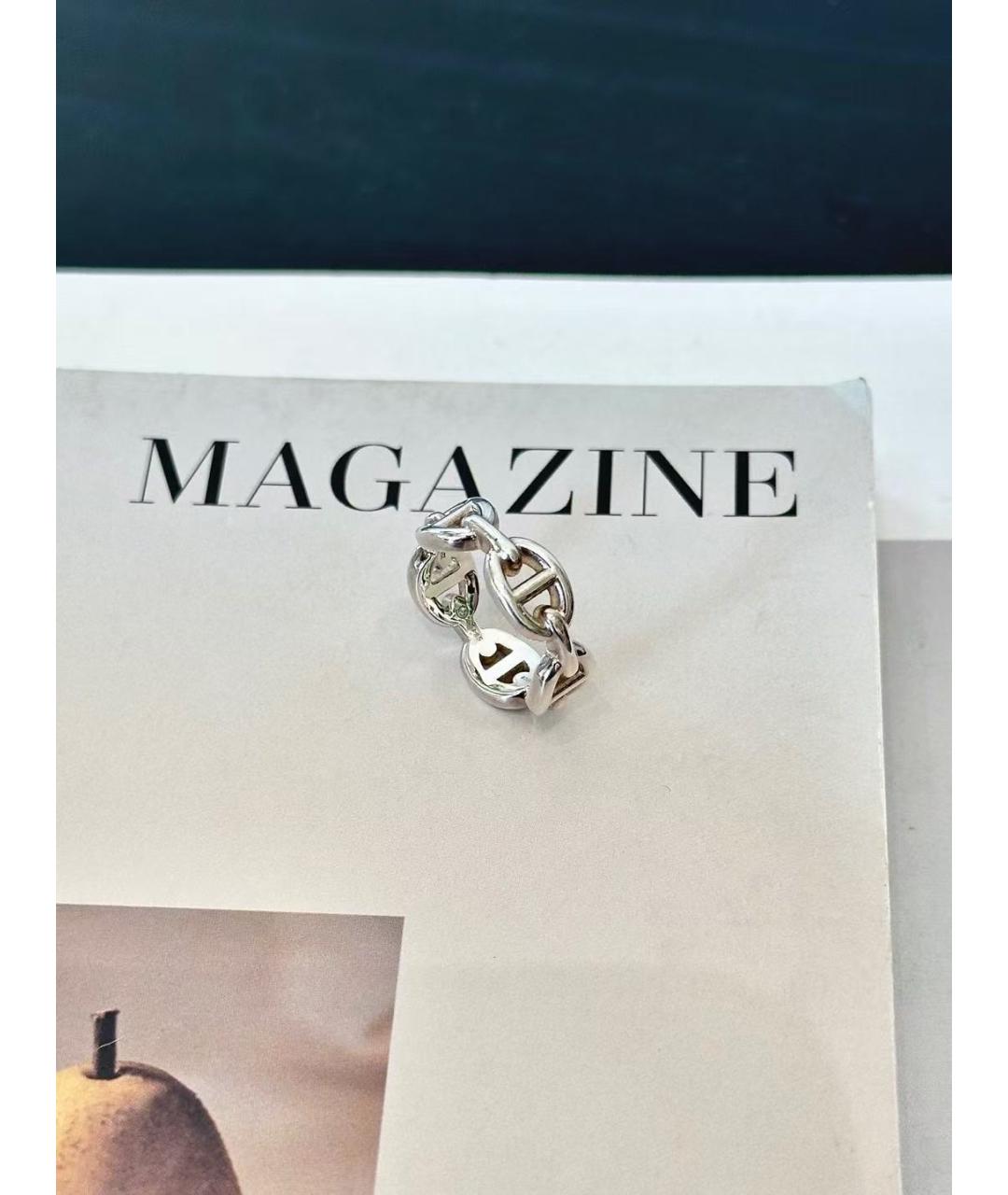 HERMES Серебряное серебряное кольцо, фото 3