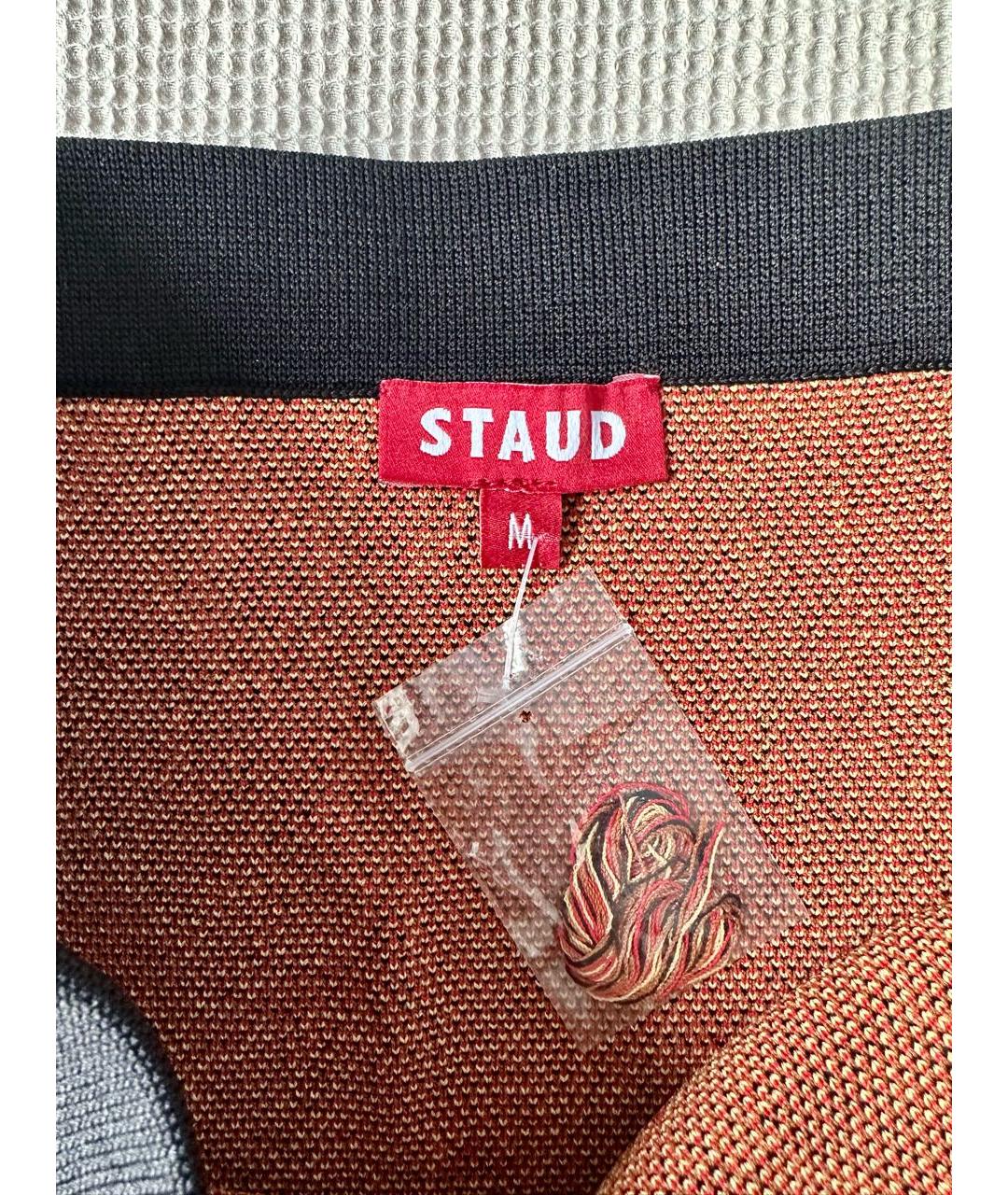 STAUD Мульти вискозная юбка мини, фото 4