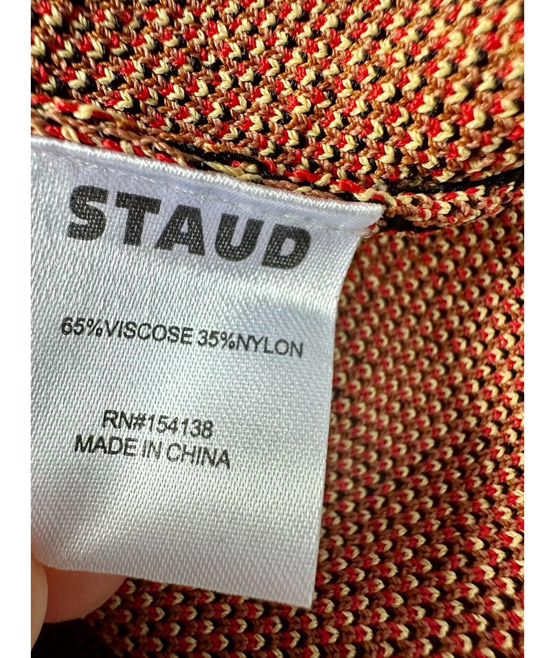 STAUD Мульти вискозная юбка мини, фото 5