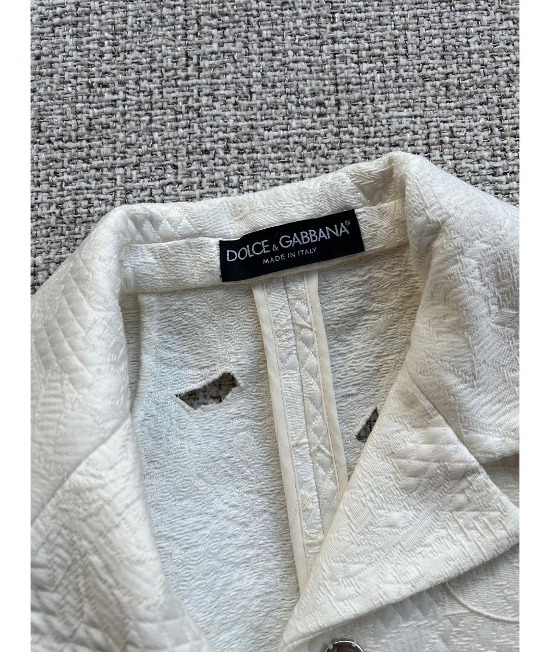 DOLCE&GABBANA Белая куртка, фото 3