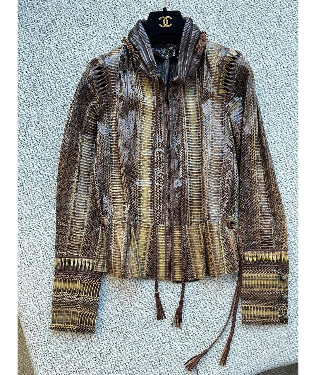ROBERTO CAVALLI Коричневая куртка, фото 6
