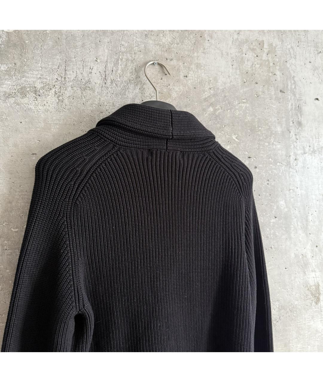 DOLCE&GABBANA Черный хлопковый кардиган, фото 3