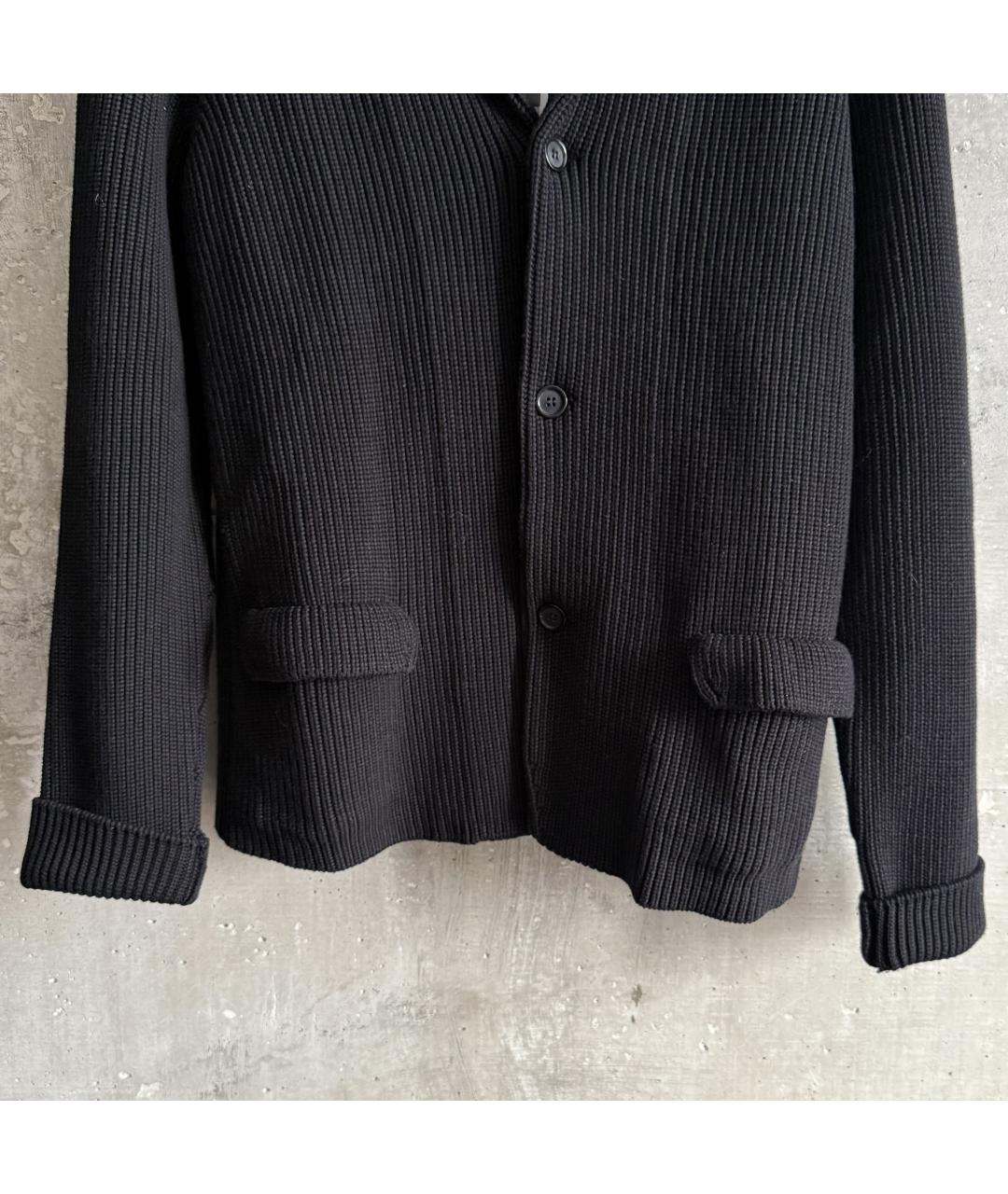 DOLCE&GABBANA Черный хлопковый кардиган, фото 8