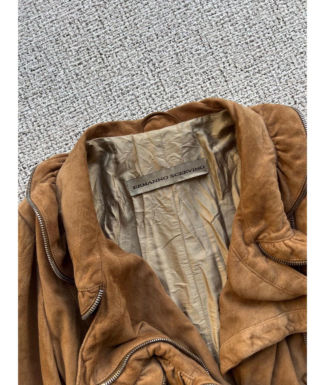 ERMANNO SCERVINO Коричневая куртка, фото 2