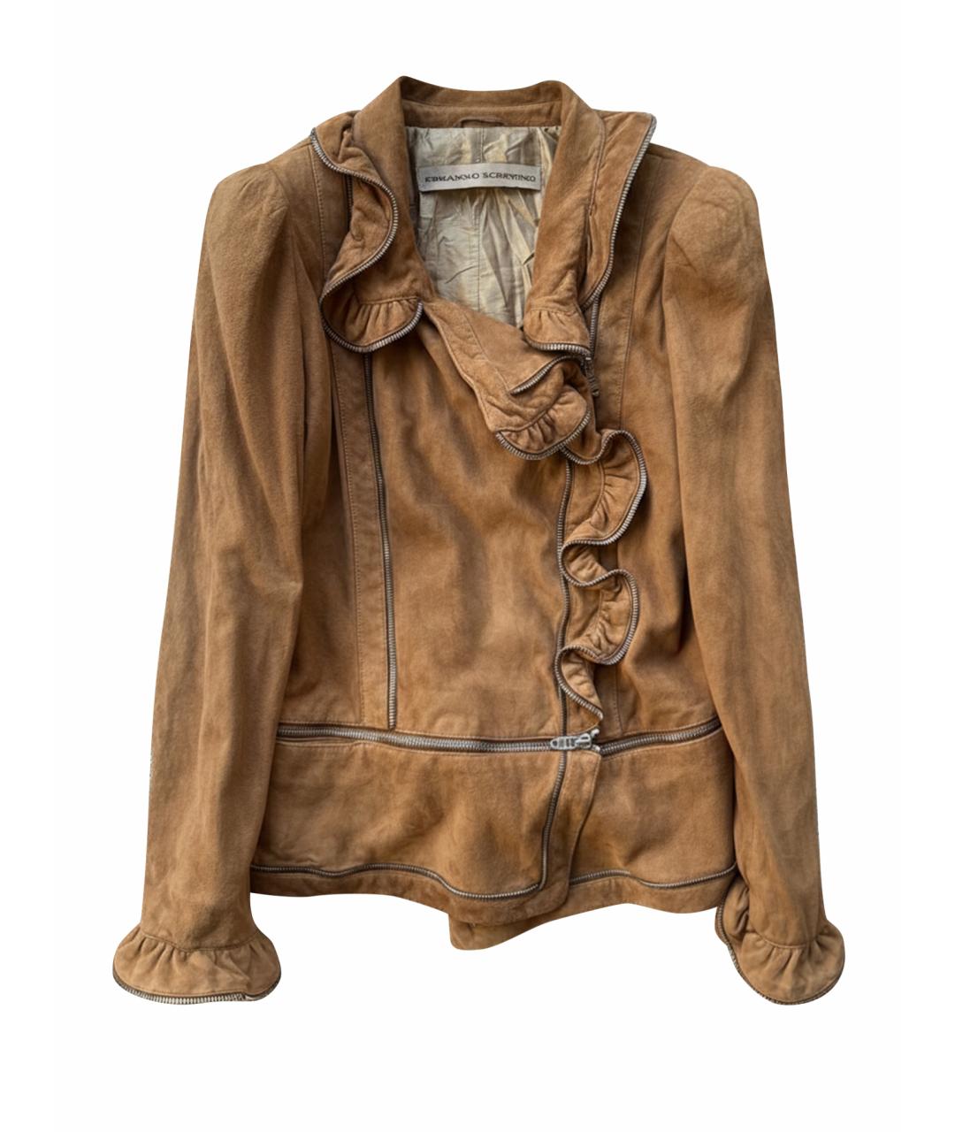 ERMANNO SCERVINO Коричневая куртка, фото 1