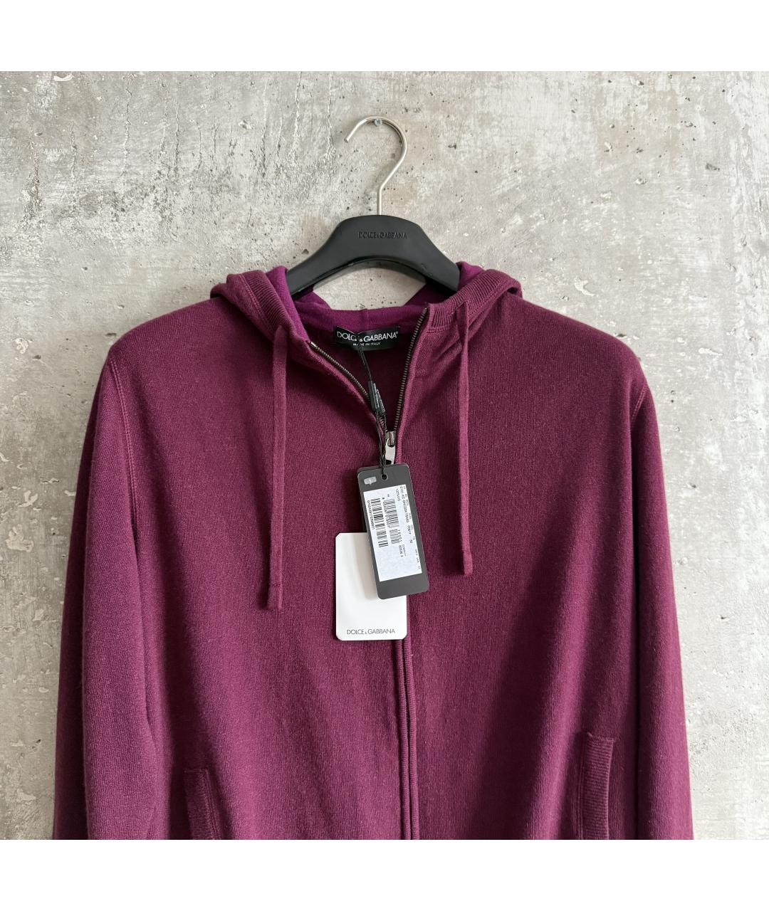 DOLCE&GABBANA Бордовый кашемировый кардиган, фото 5