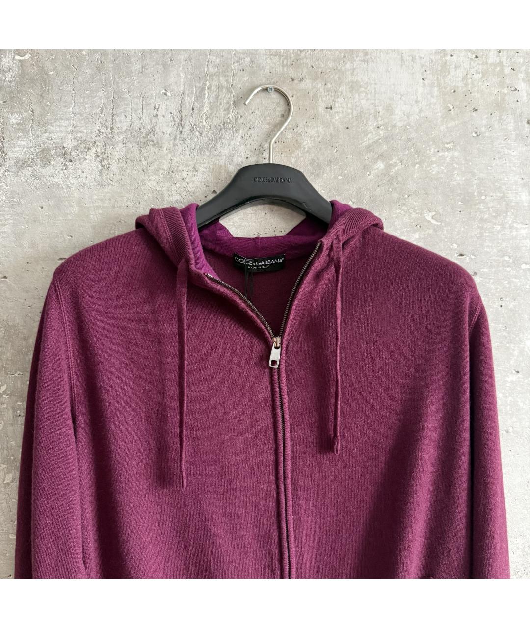 DOLCE&GABBANA Бордовый кашемировый кардиган, фото 4