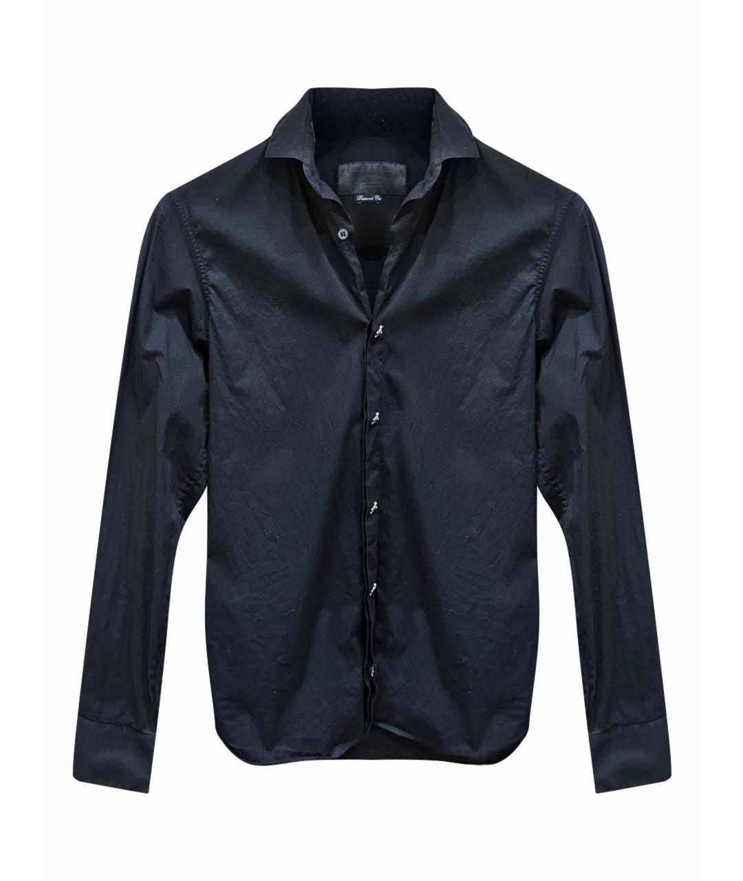 PHILIPP PLEIN Черная хлопковая классическая рубашка, фото 1