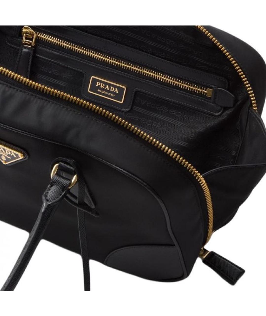 PRADA Черная сумка с короткими ручками, фото 5