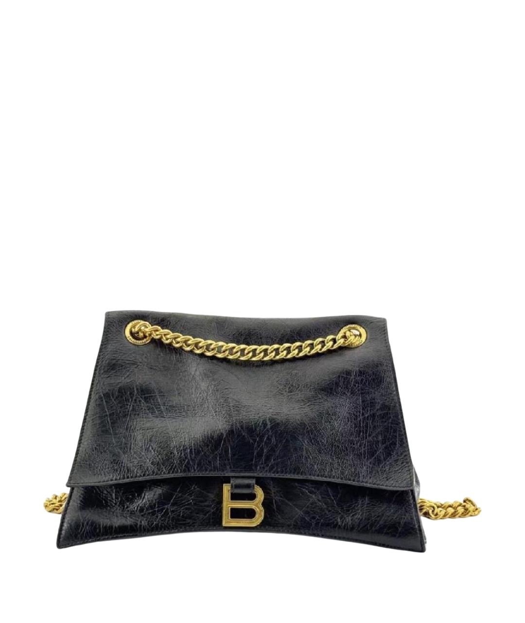 BALENCIAGA Черная кожаная сумка через плечо, фото 1