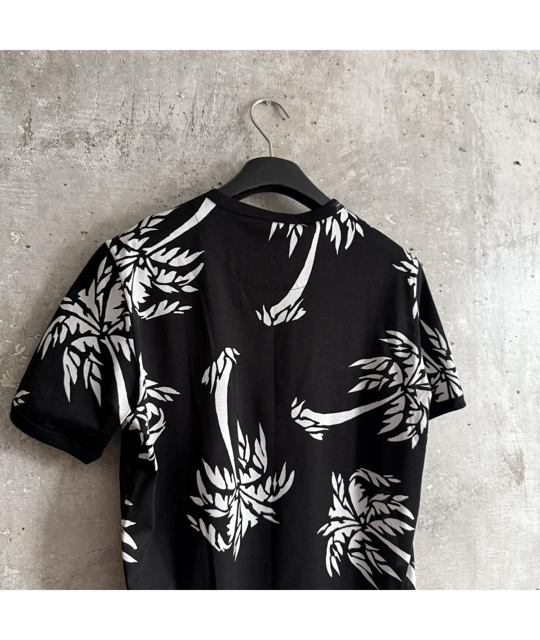 DOLCE&GABBANA Черная хлопковая футболка, фото 6