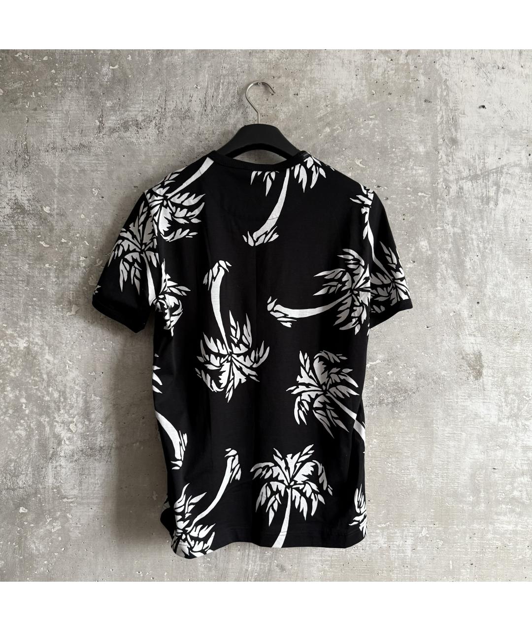 DOLCE&GABBANA Черная хлопковая футболка, фото 5