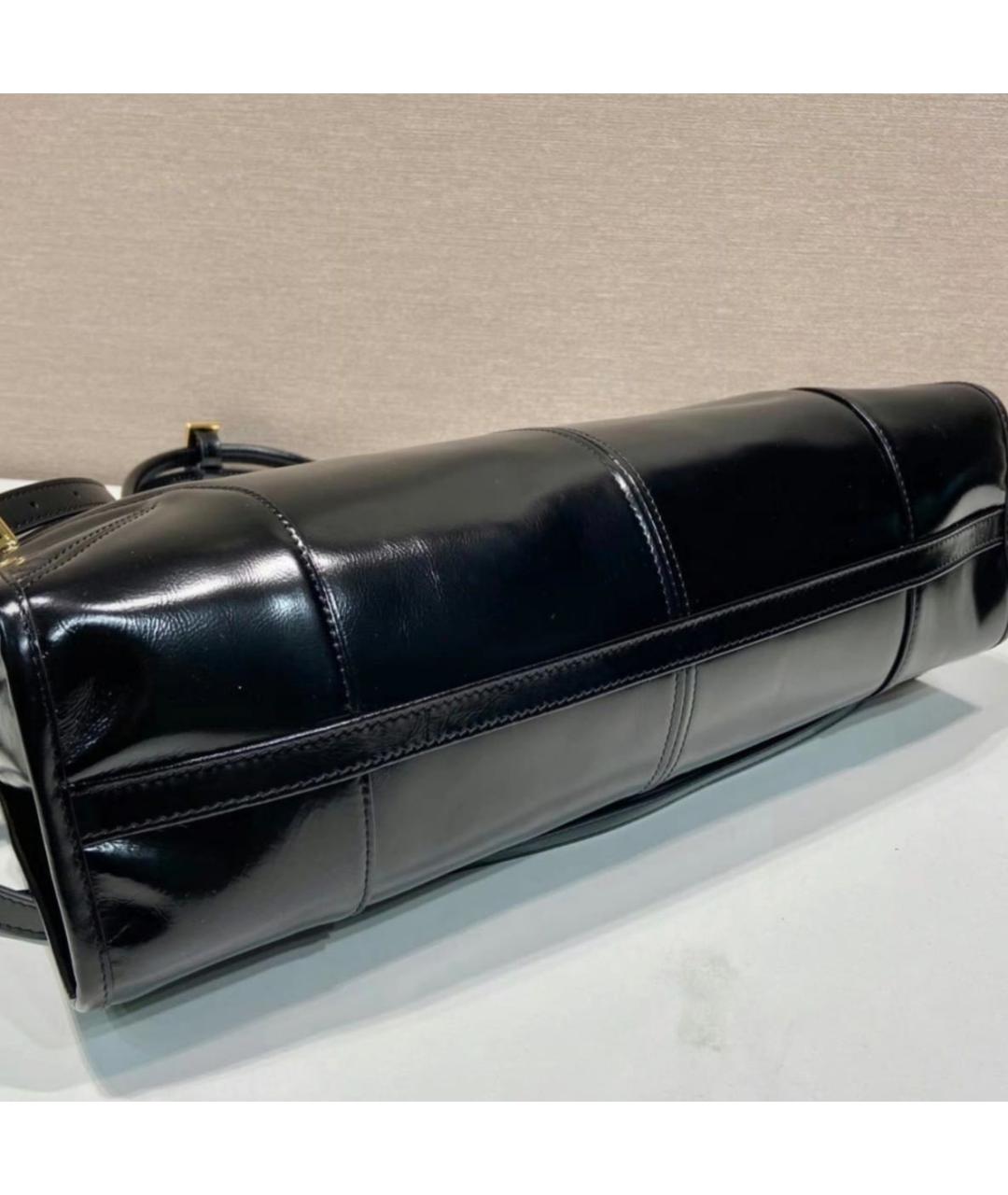 PRADA Черная кожаная сумка через плечо, фото 8