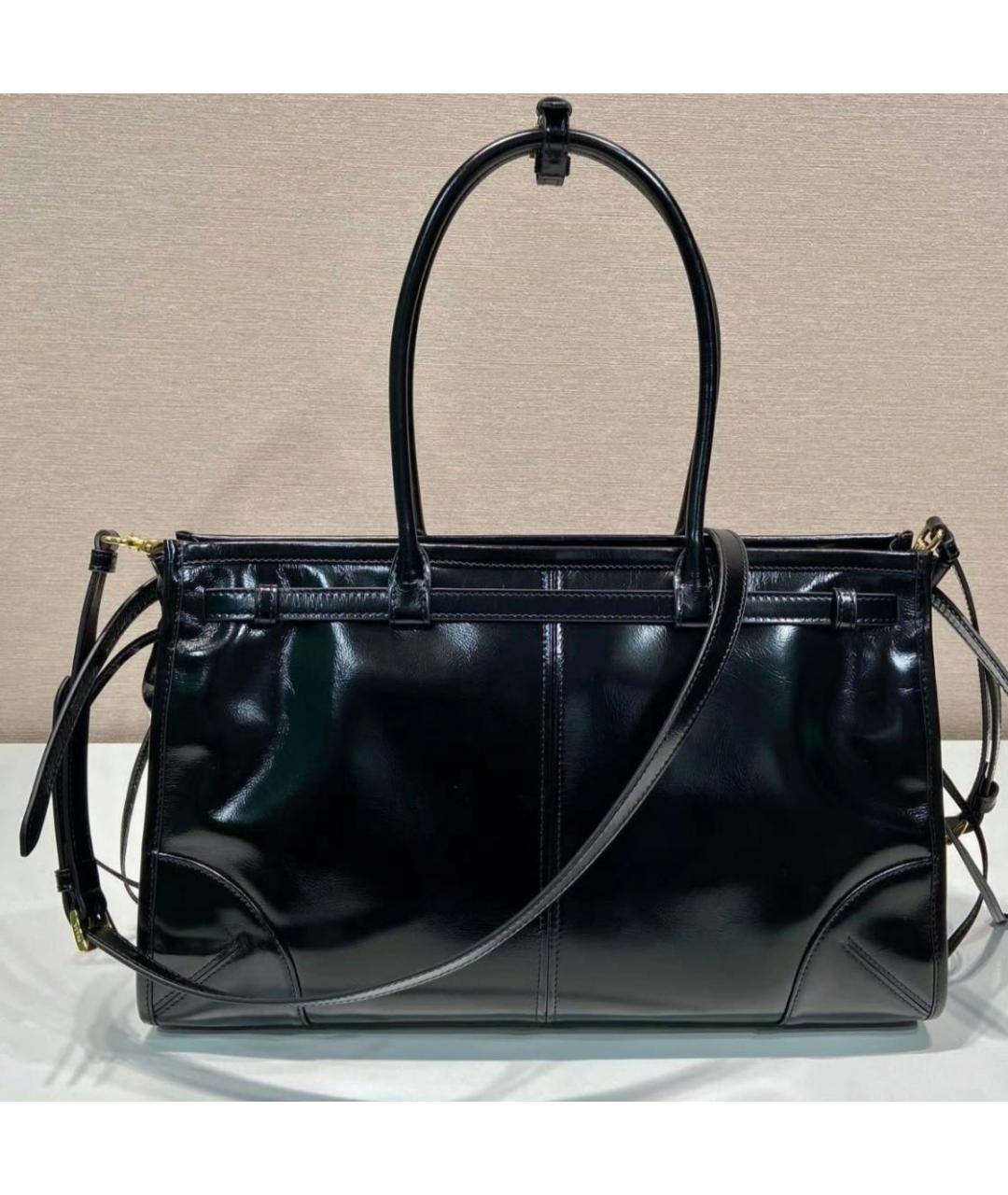 PRADA Черная кожаная сумка через плечо, фото 9