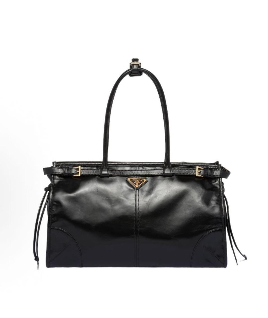 PRADA Черная кожаная сумка через плечо, фото 2