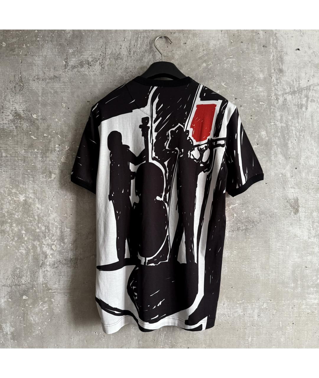 DOLCE&GABBANA Черная хлопковая футболка, фото 5