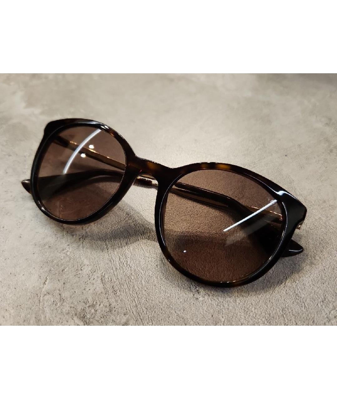 PRADA Коричневые пластиковые солнцезащитные очки, фото 9