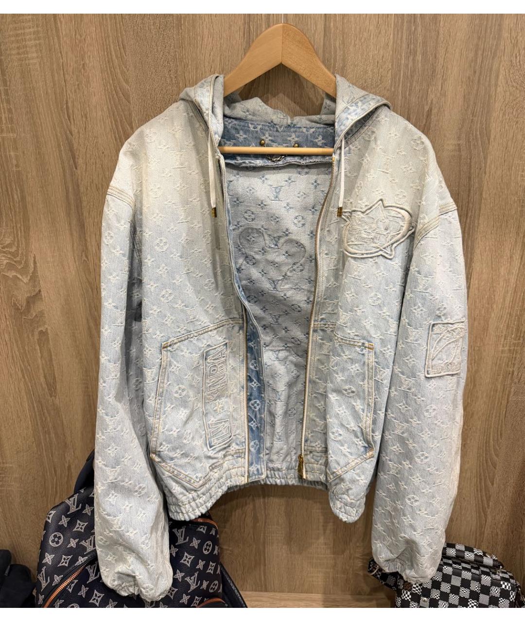 LOUIS VUITTON Голубая деним куртка, фото 7
