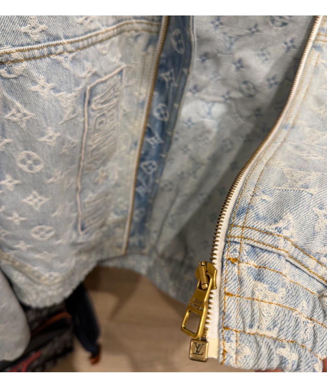 LOUIS VUITTON Голубая деним куртка, фото 4