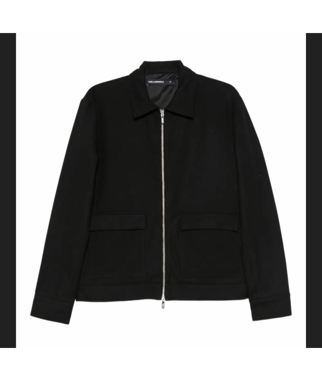 KARL LAGERFELD Черная полиамидовая куртка, фото 9