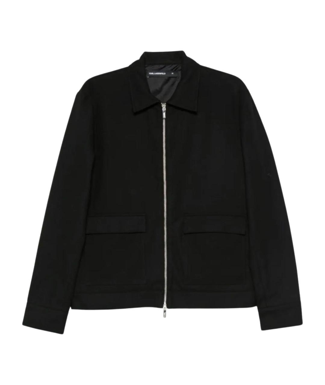 KARL LAGERFELD Черная полиамидовая куртка, фото 1