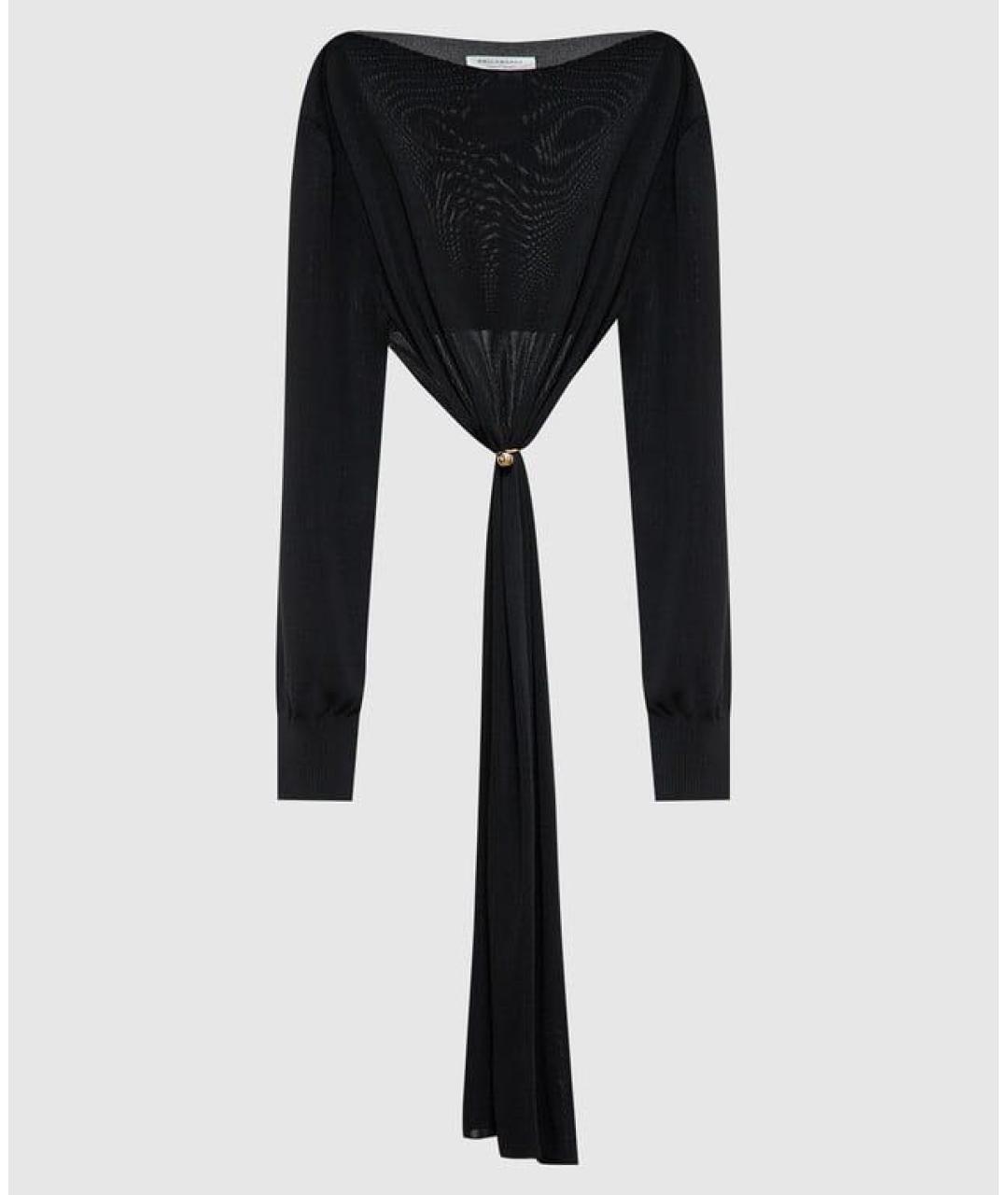 PHILOSOPHY DI LORENZO SERAFINI Черная вискозная блузы, фото 6