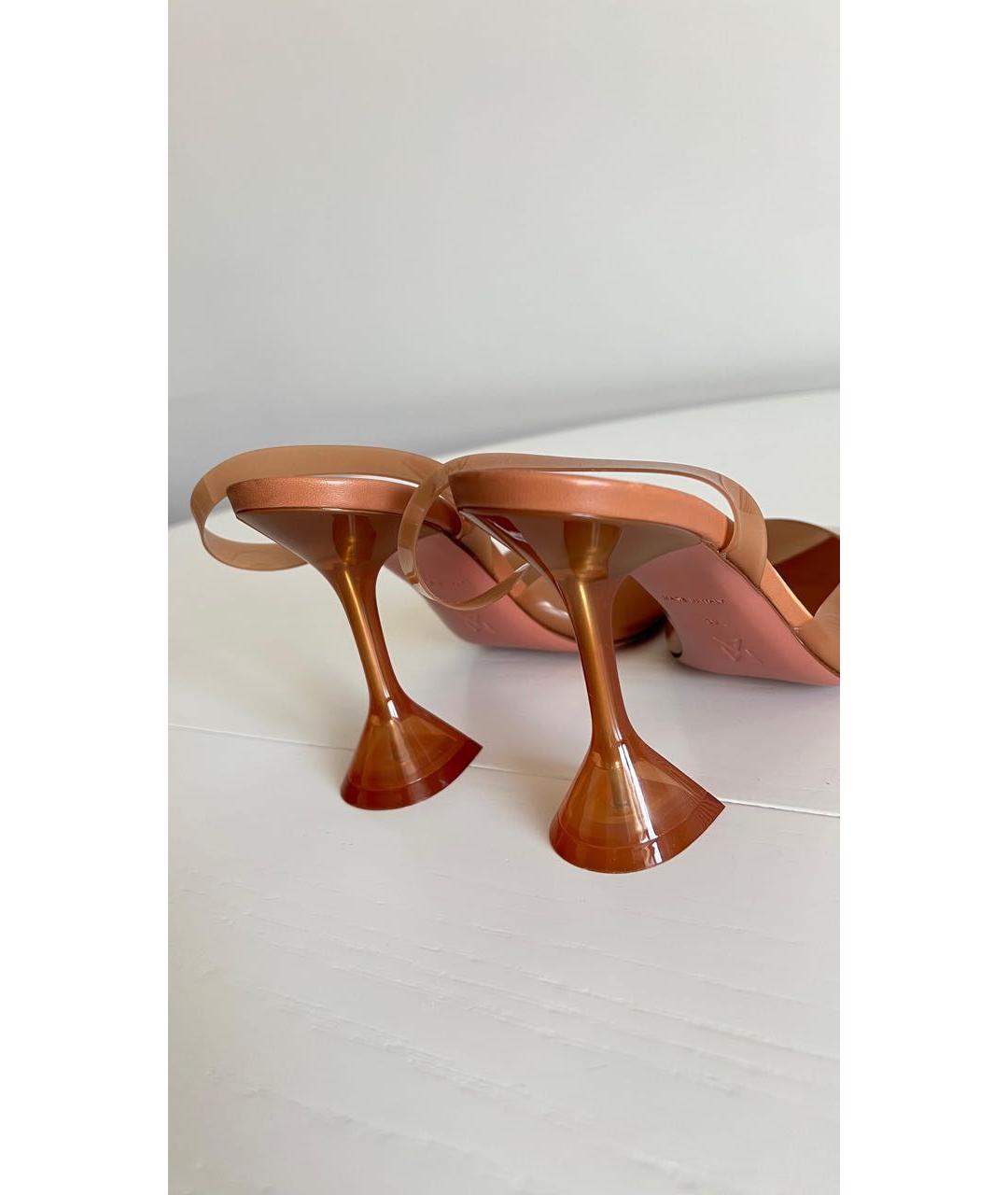 Amina Muaddi Коралловые туфли, фото 2