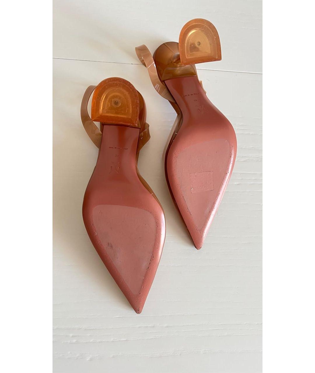 Amina Muaddi Коралловые туфли, фото 4