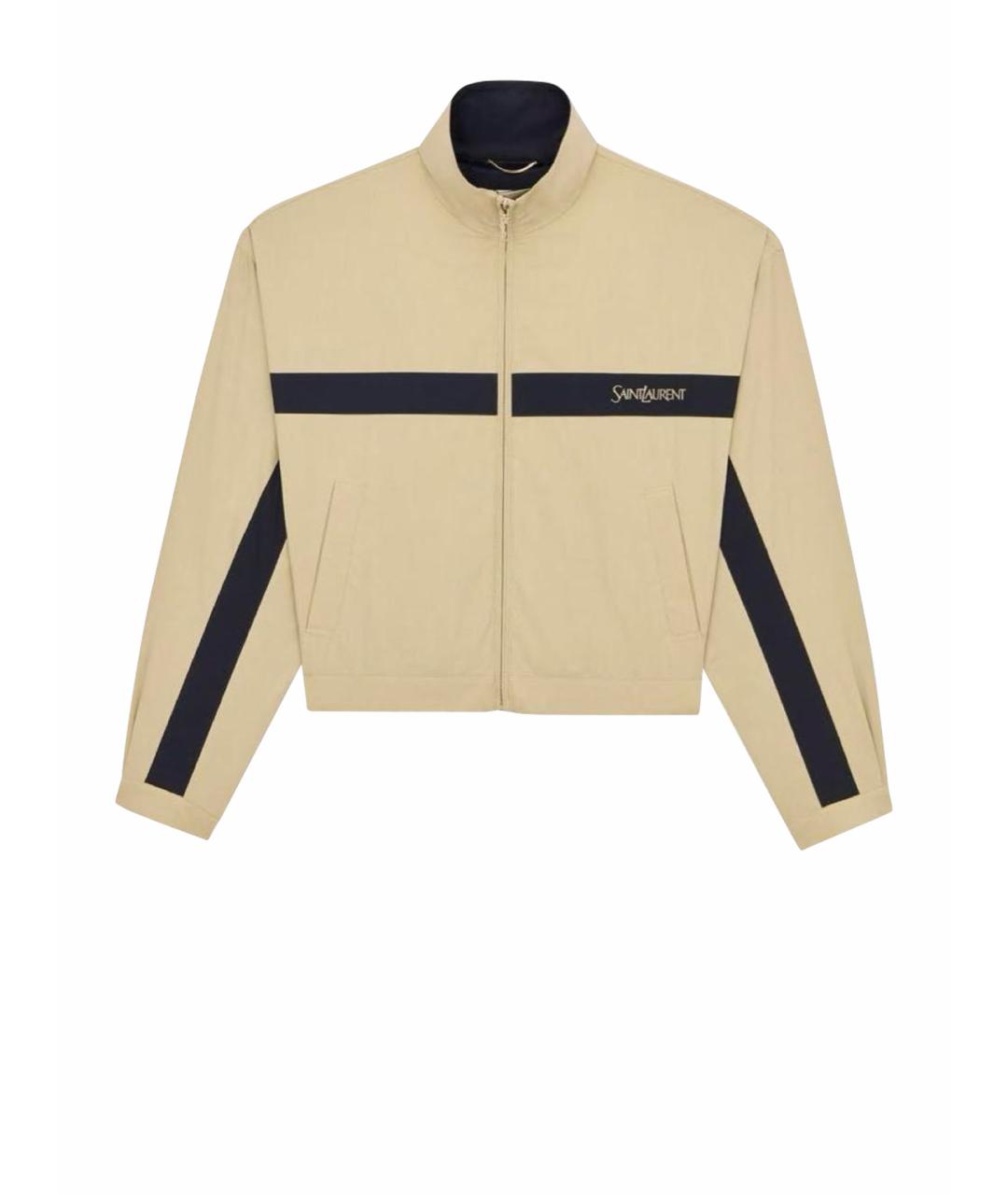 SAINT LAURENT Бежевая куртка, фото 5