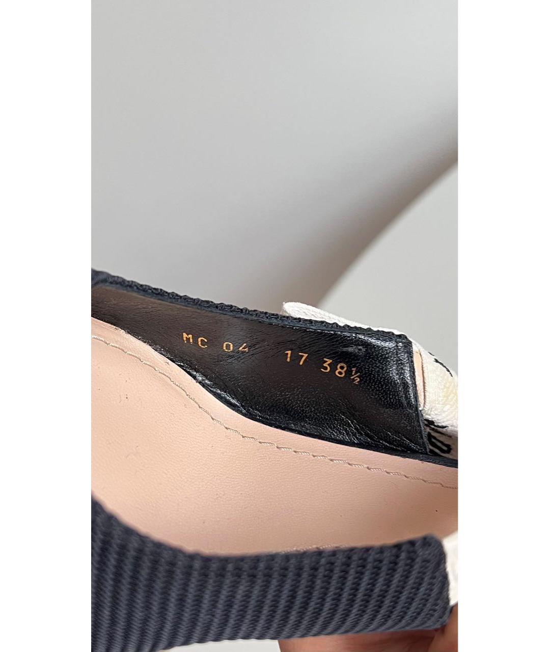 CHRISTIAN DIOR Черные текстильные туфли, фото 2