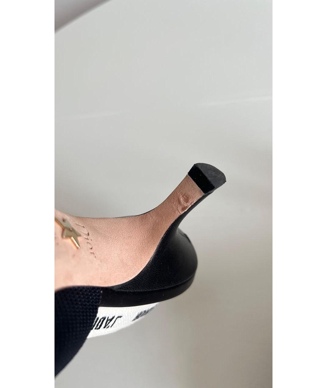 CHRISTIAN DIOR Черные текстильные туфли, фото 8