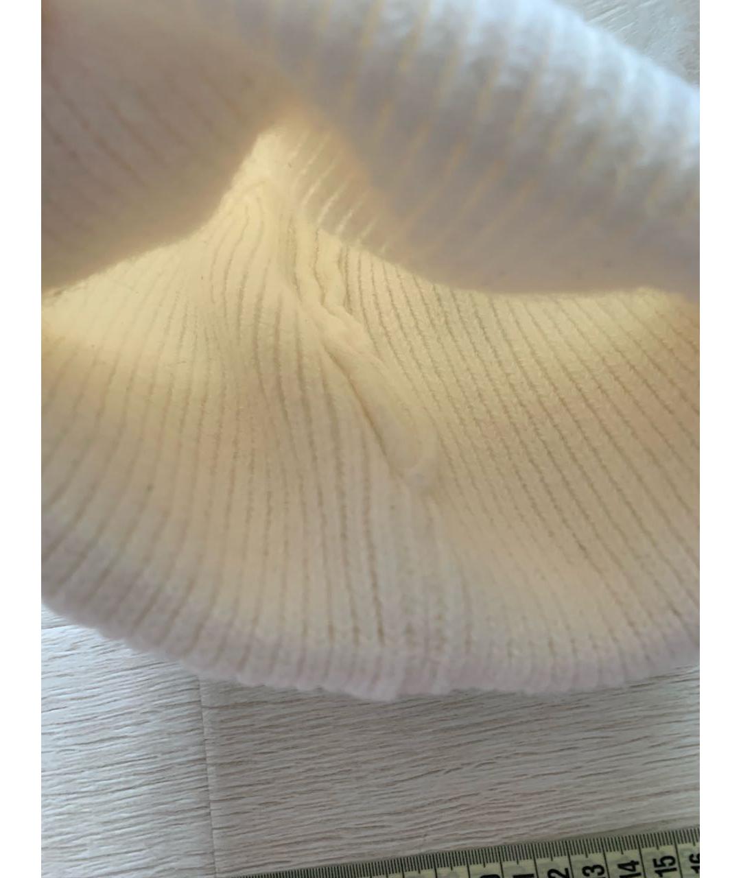 MIU MIU Белая шерстяная шапка, фото 7