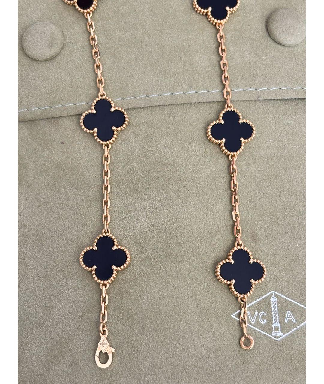 VAN CLEEF & ARPELS Черное колье из желтого золота, фото 4