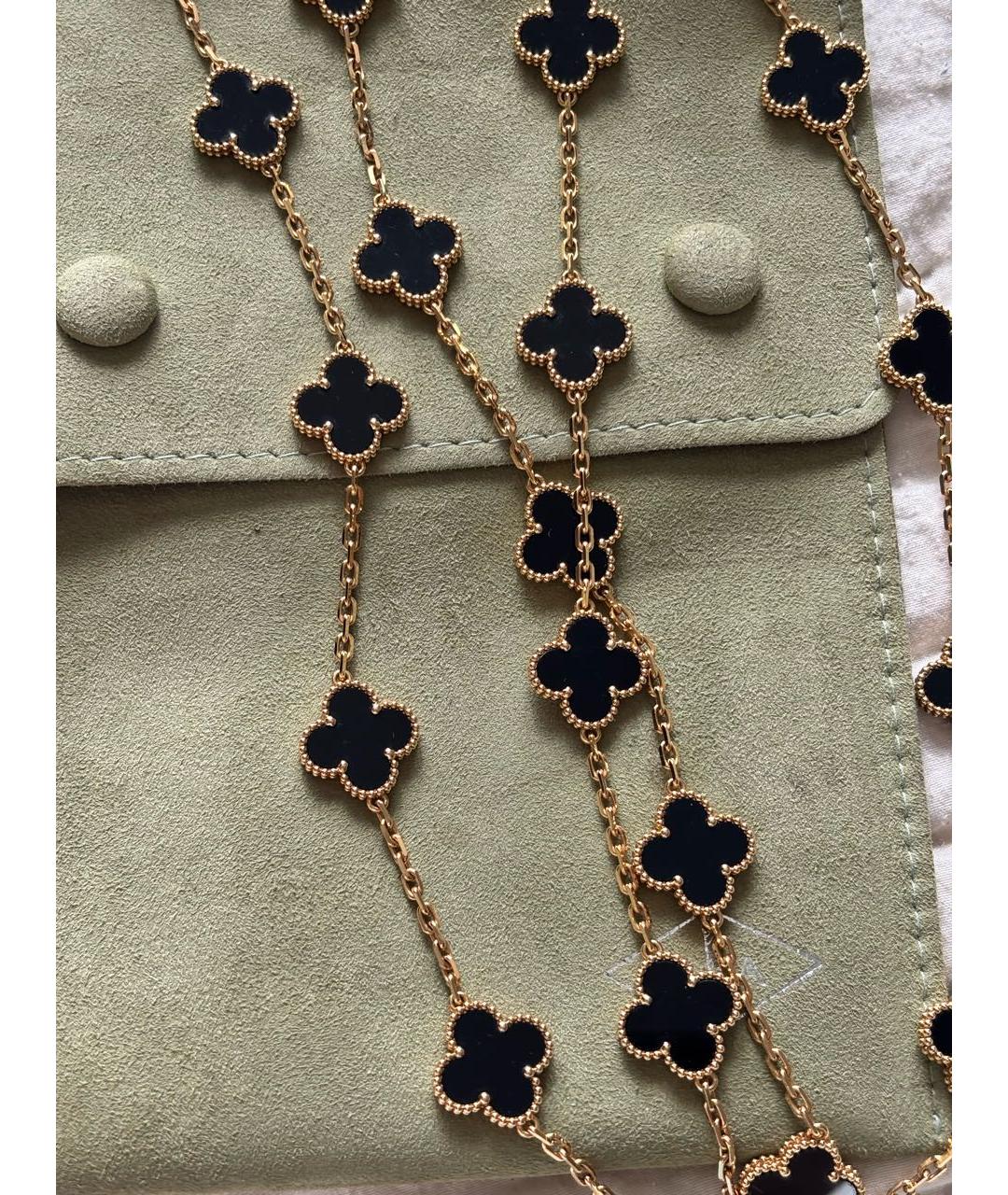 VAN CLEEF & ARPELS Черное колье из желтого золота, фото 3