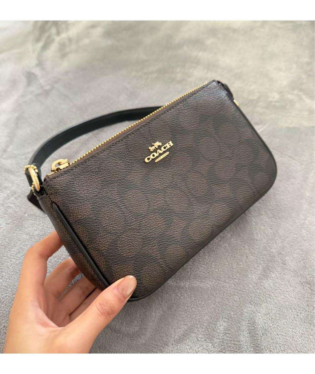 COACH Коричневая сумка через плечо, фото 6