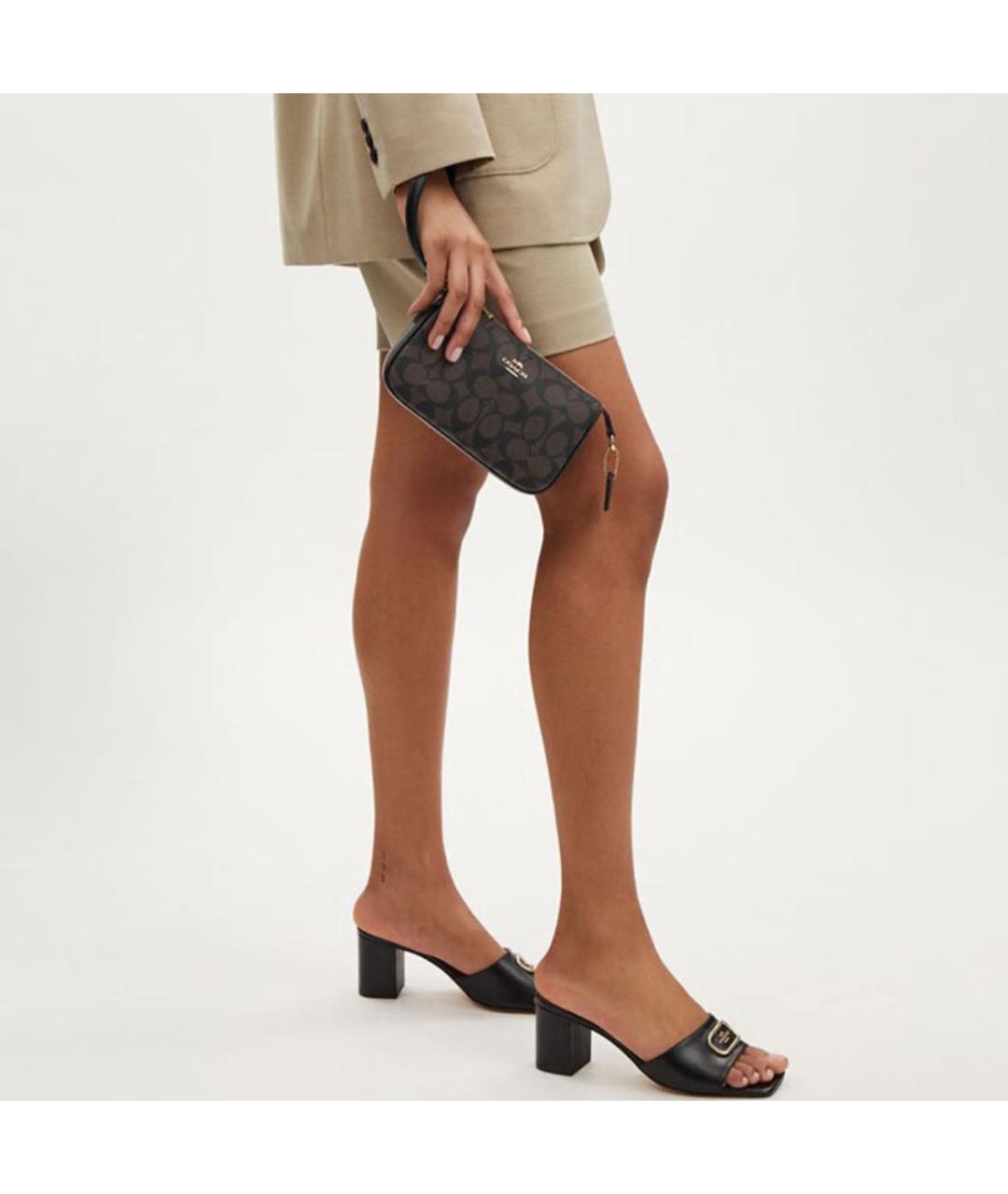 COACH Коричневая сумка через плечо, фото 5