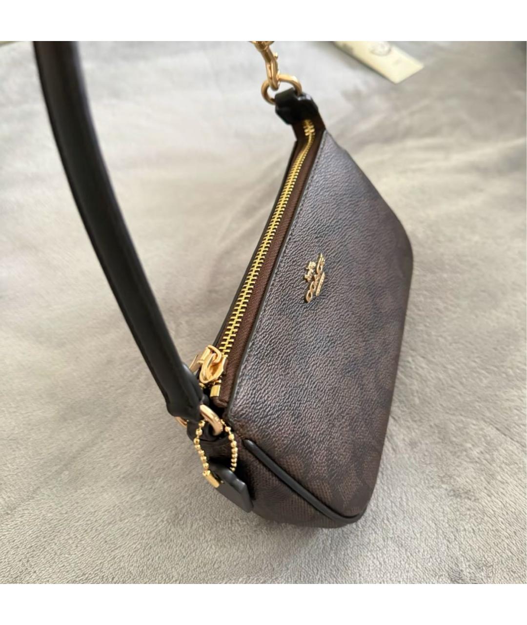 COACH Коричневая сумка через плечо, фото 7