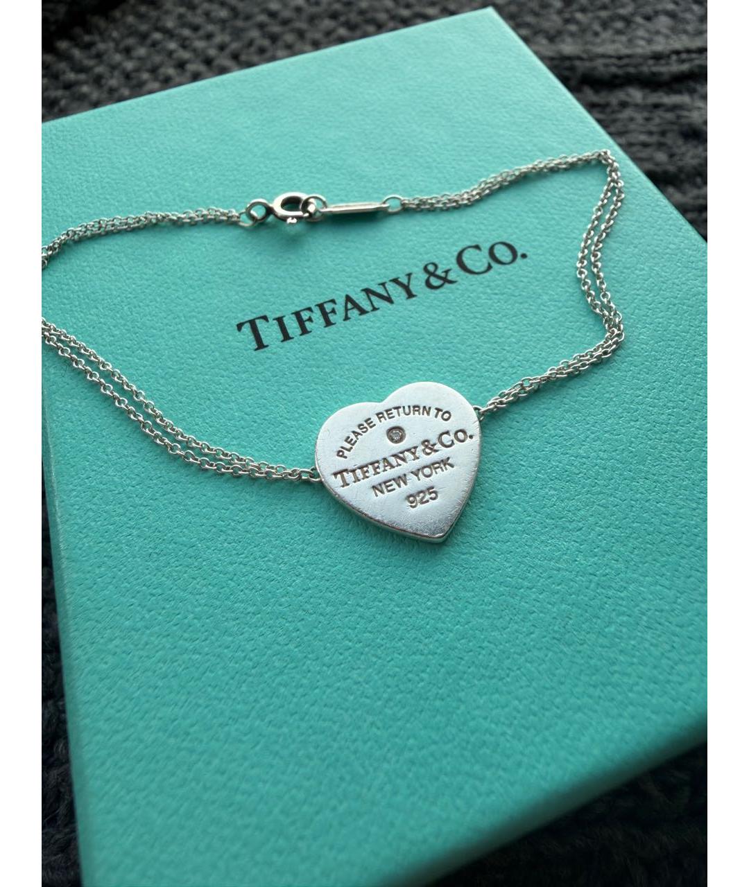 TIFFANY&CO Серебрянный серебряный браслет, фото 3