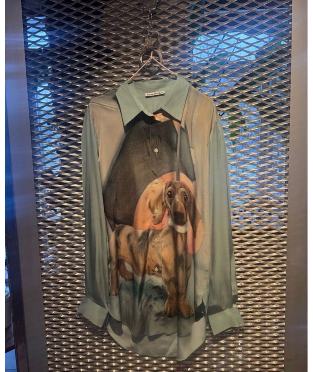 ACNE STUDIOS Голубая вискозная блузы, фото 5