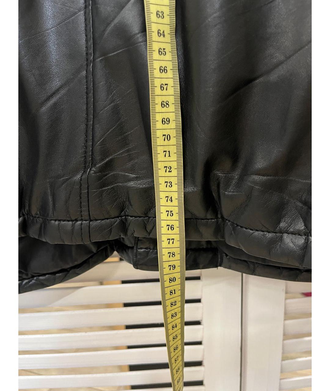 PRADA Черная кожаная куртка, фото 3