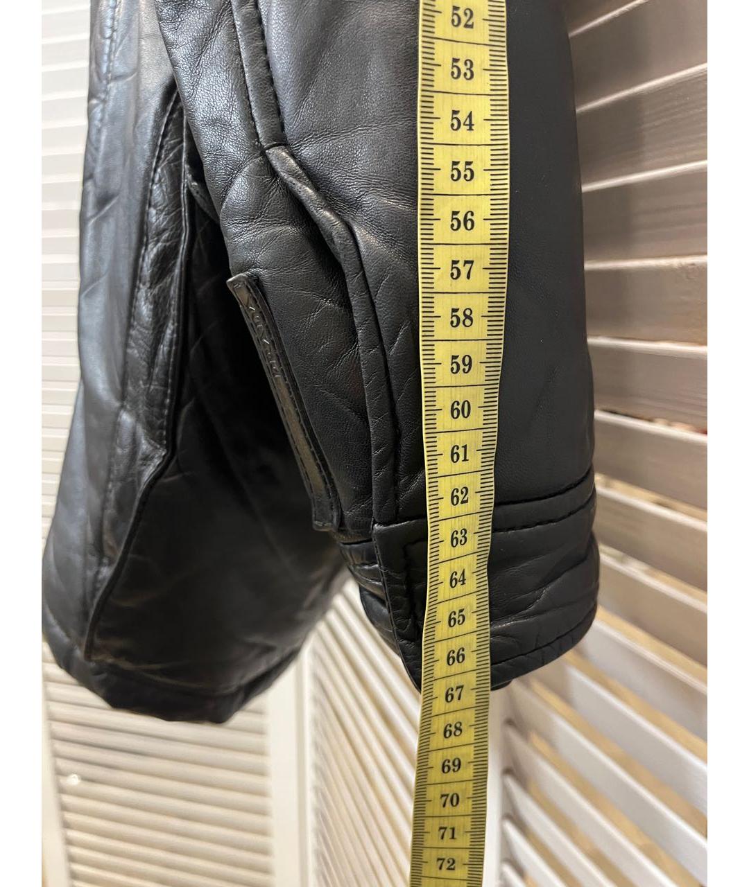 PRADA Черная кожаная куртка, фото 4