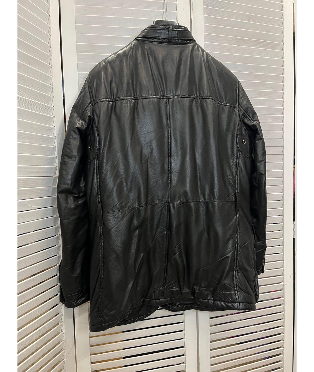 PRADA Черная кожаная куртка, фото 2