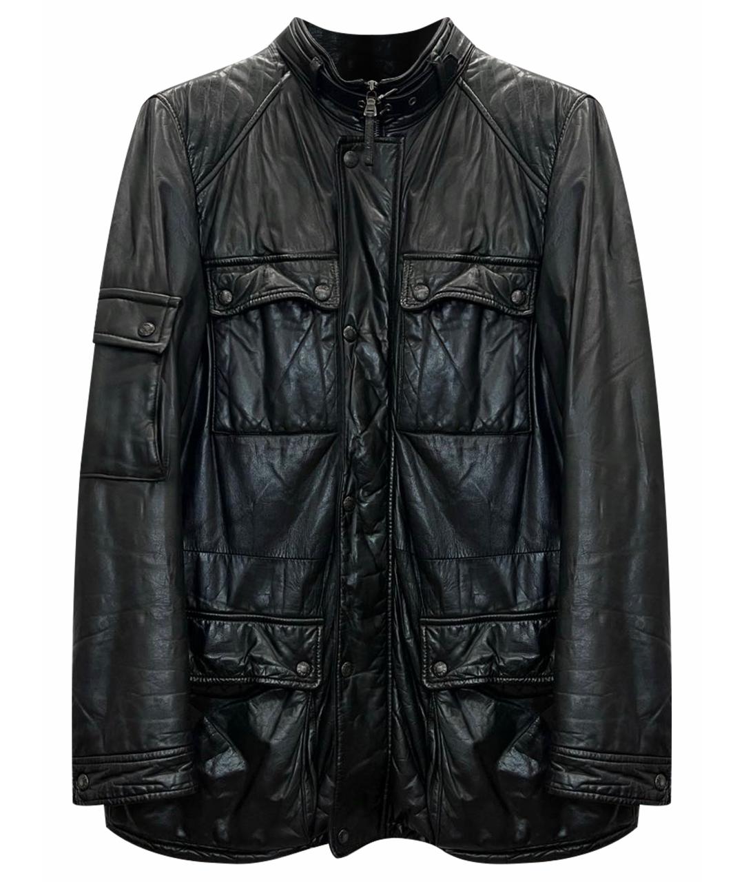 PRADA Черная кожаная куртка, фото 1