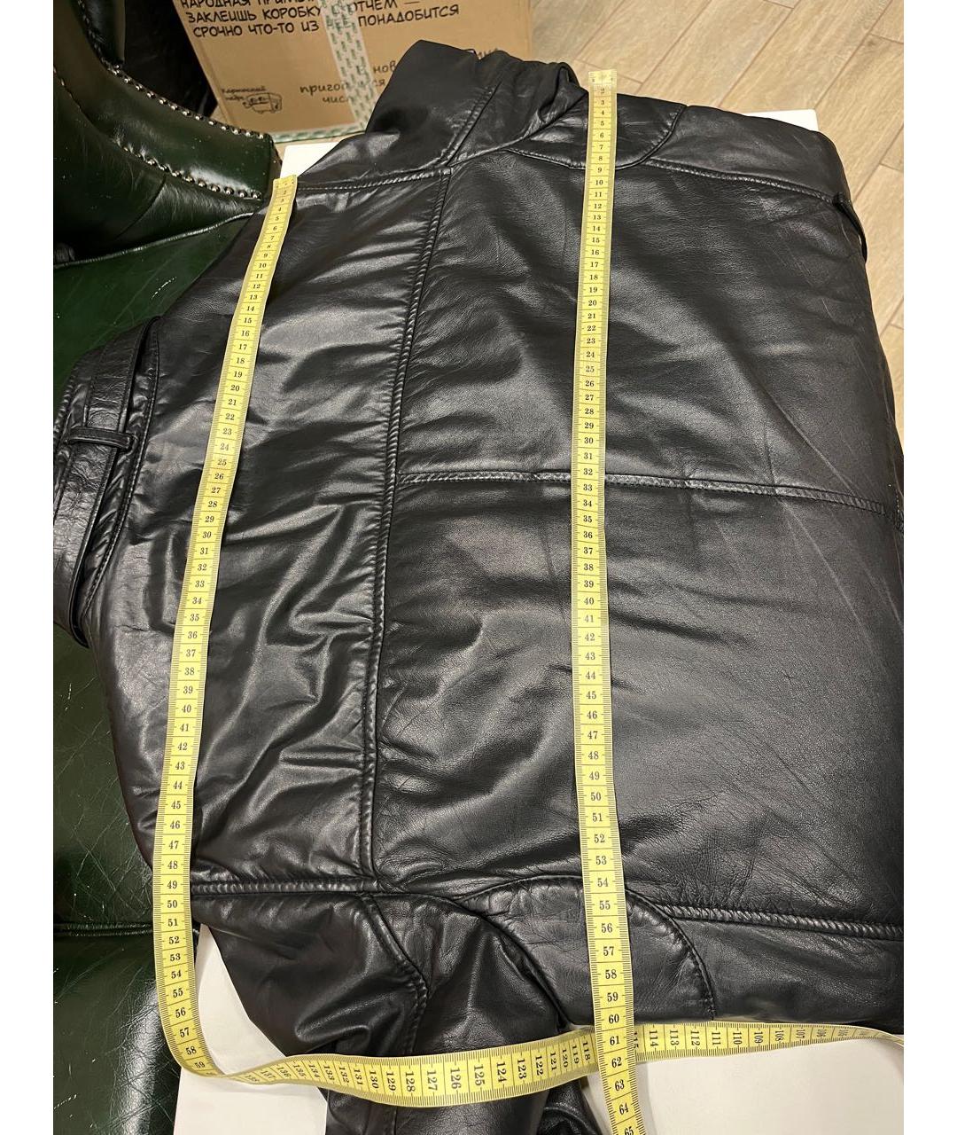 PRADA Черная кожаная куртка, фото 6