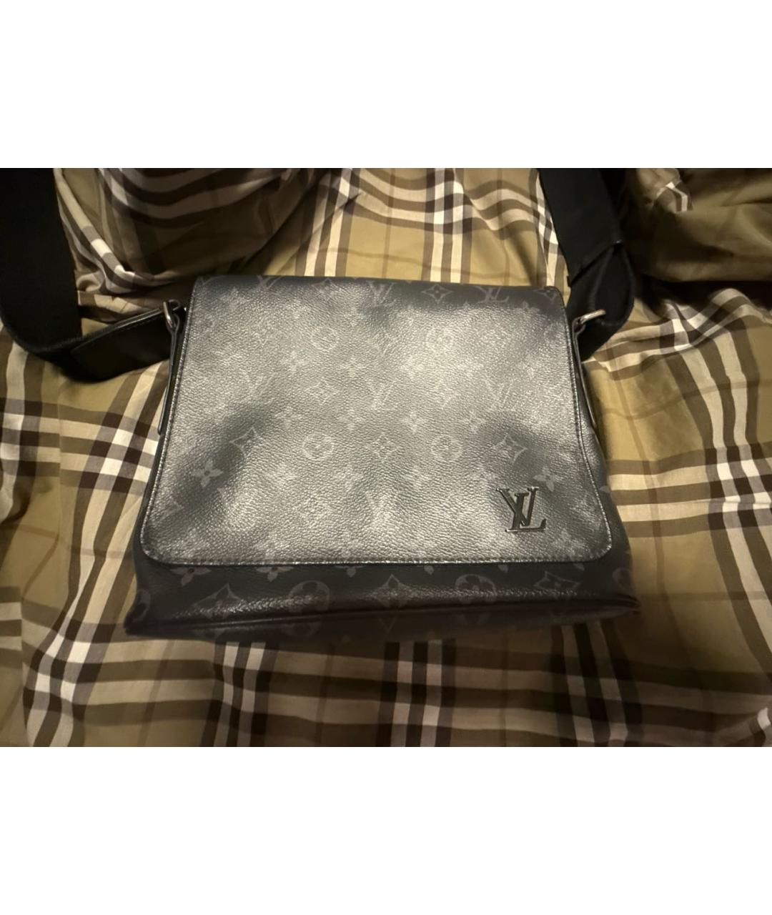 LOUIS VUITTON Черная сумка на плечо, фото 4