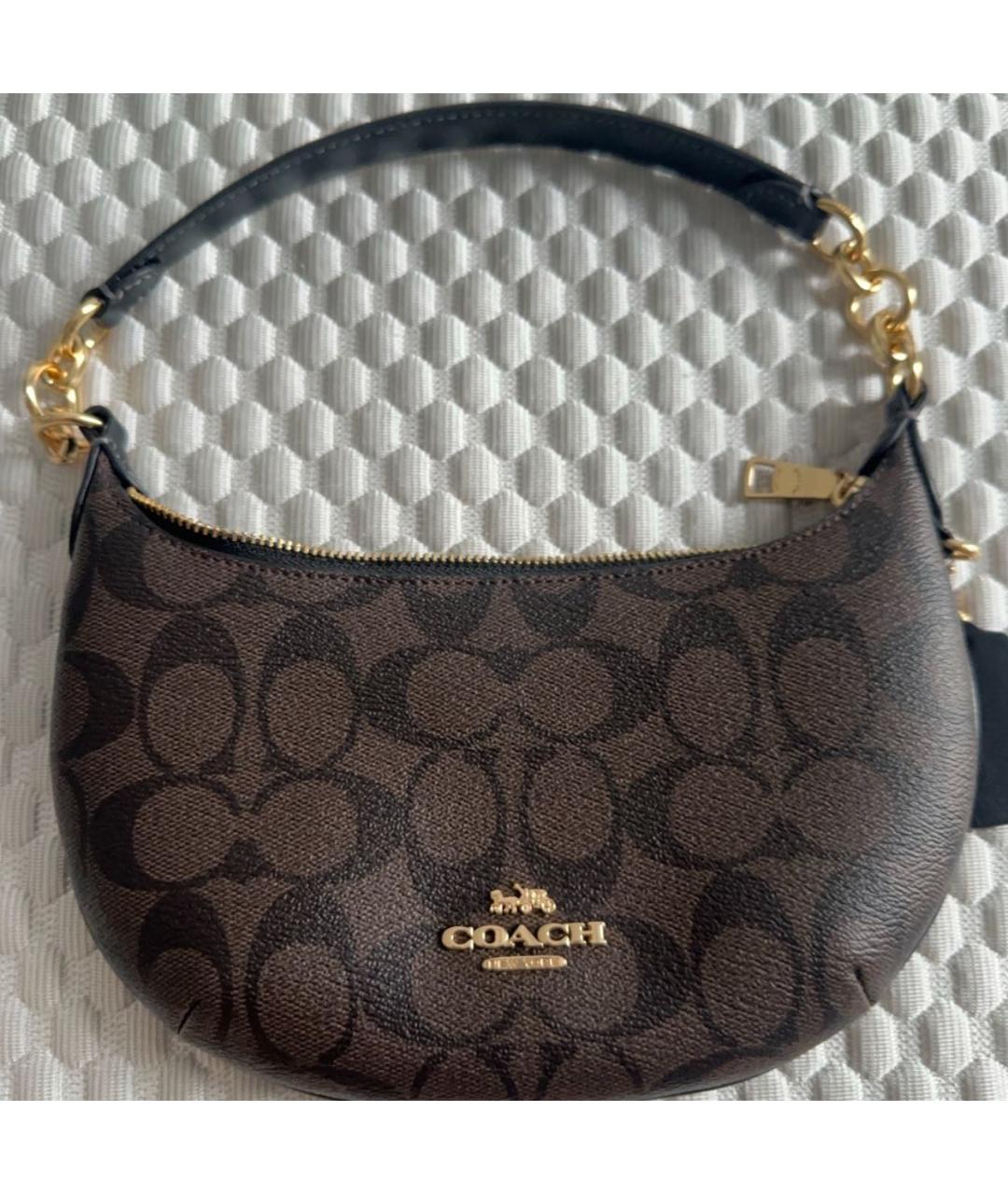 COACH Коричневая сумка через плечо, фото 5